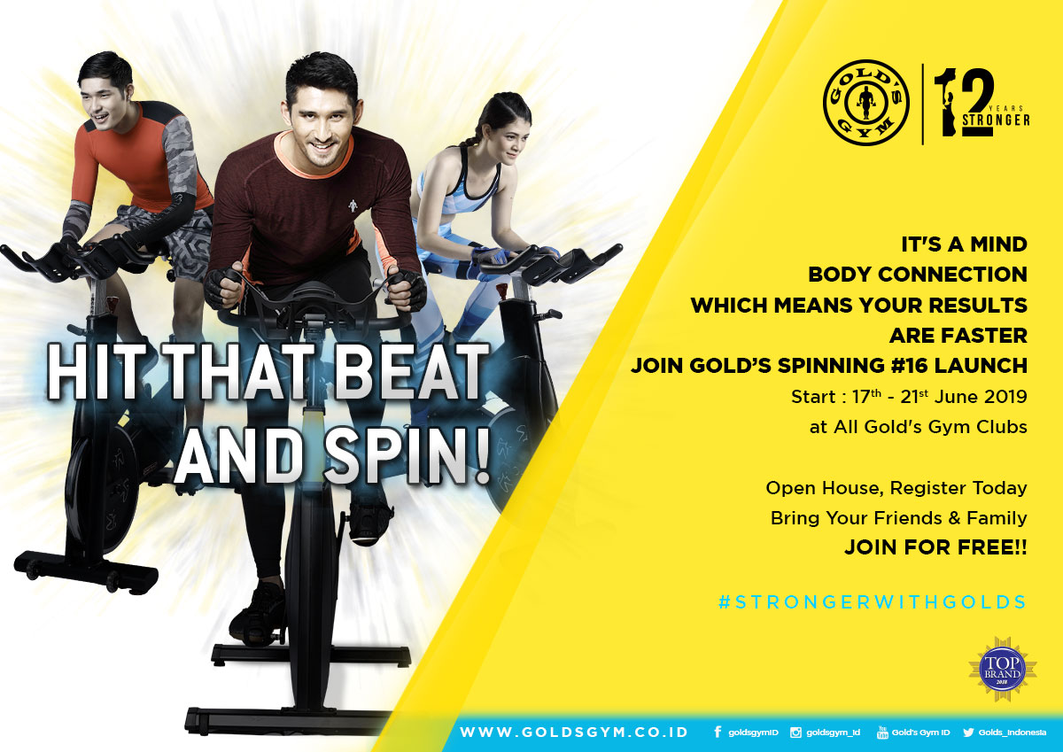 Join Our Spinning Launch Golds Gym Indonesia