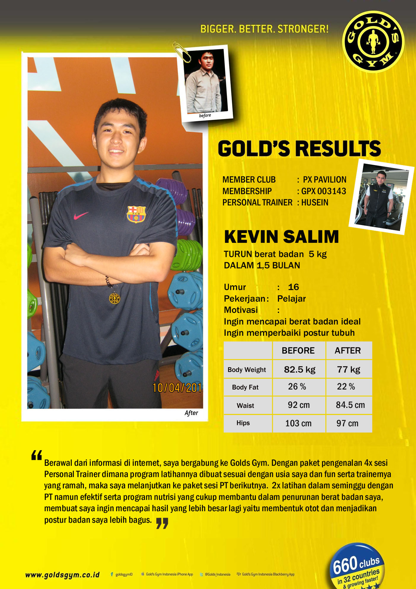 Goldsgym.co.id - PT Fit and Health Indonesia
